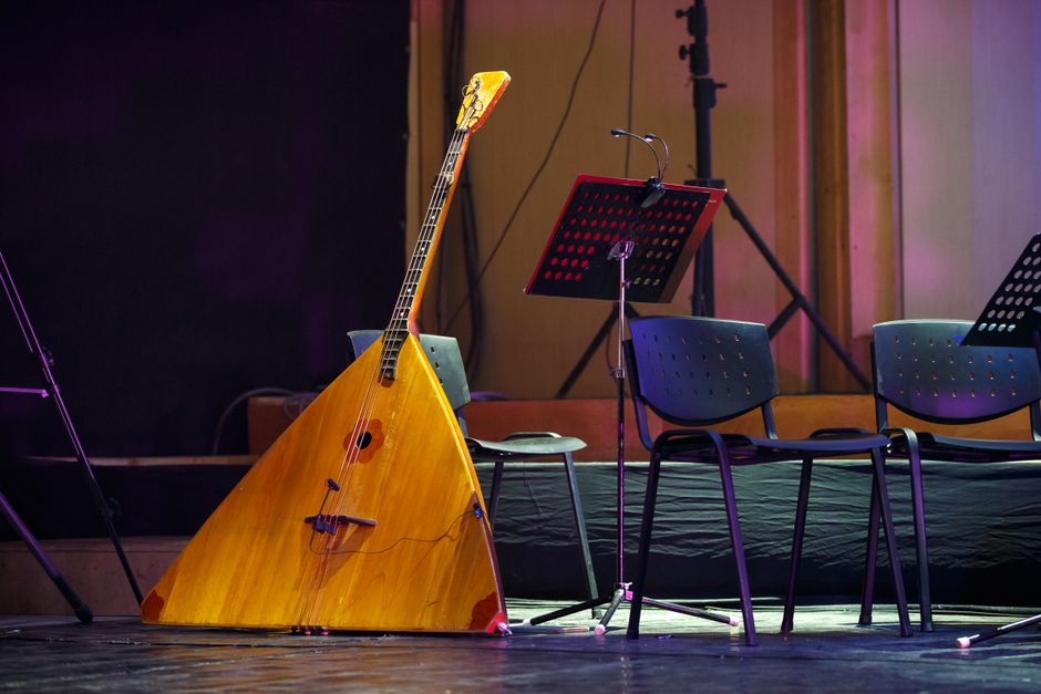 Photograph of a balalaika