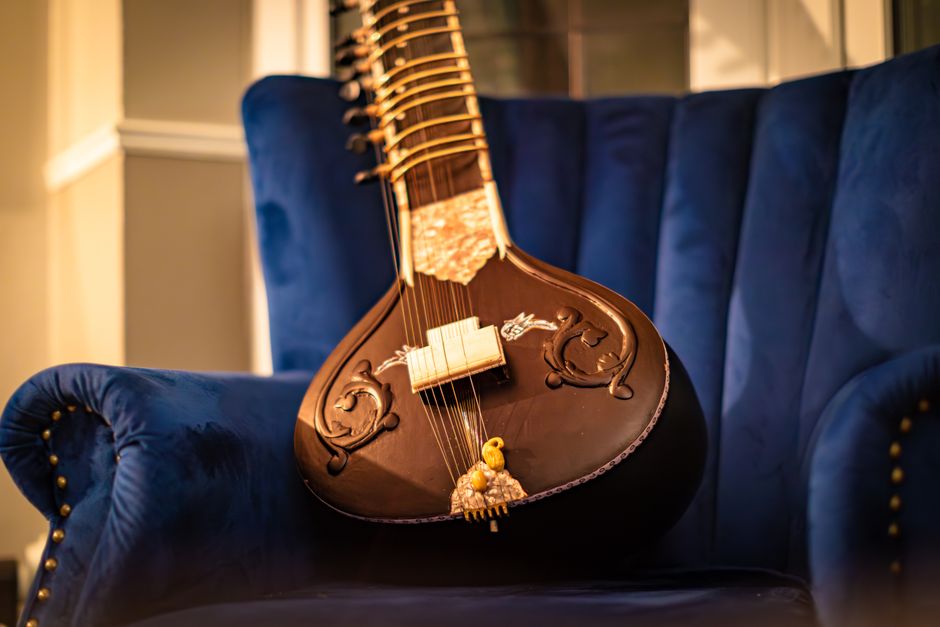 Photograph of a sitar